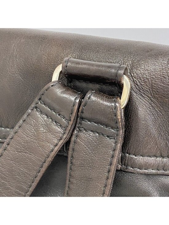 Chanel Backpack Lambskin Black Silver main image 8